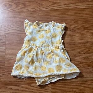 Rene Rofe Yellow and White Floral Baby Dress